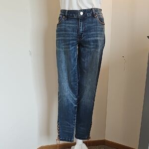 White House Black Market Dark Blue Ankle Jeans